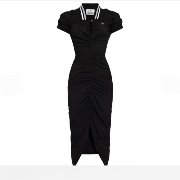 Vivienne Westwood Pulling Orb Cotton Polo Dress - Picture 1 of 4